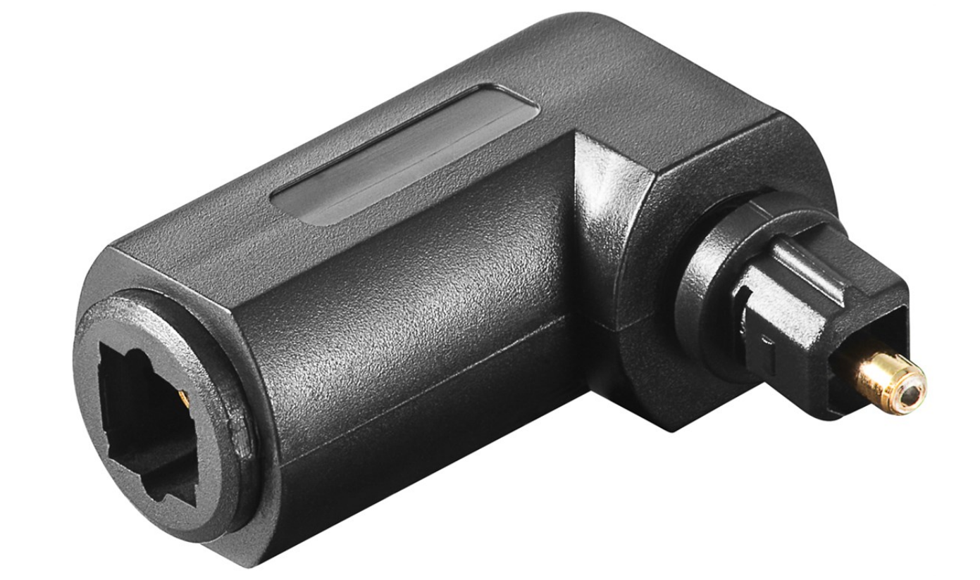 TOSLINK Digital Audio-Adapter 90° gewinkelt (10 Stück)