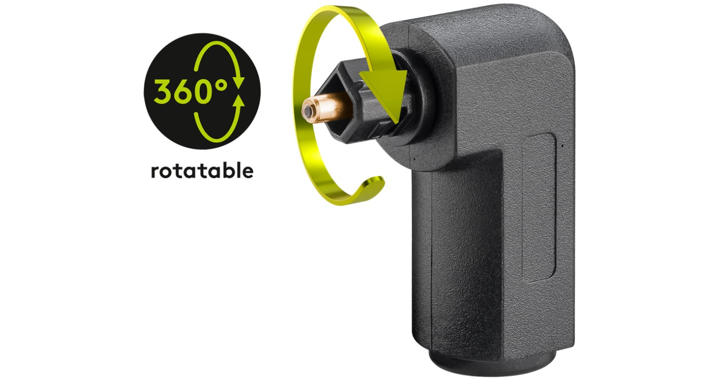 TOSLINK Digital Audio-Adapter 90° gewinkelt (10 Stück)