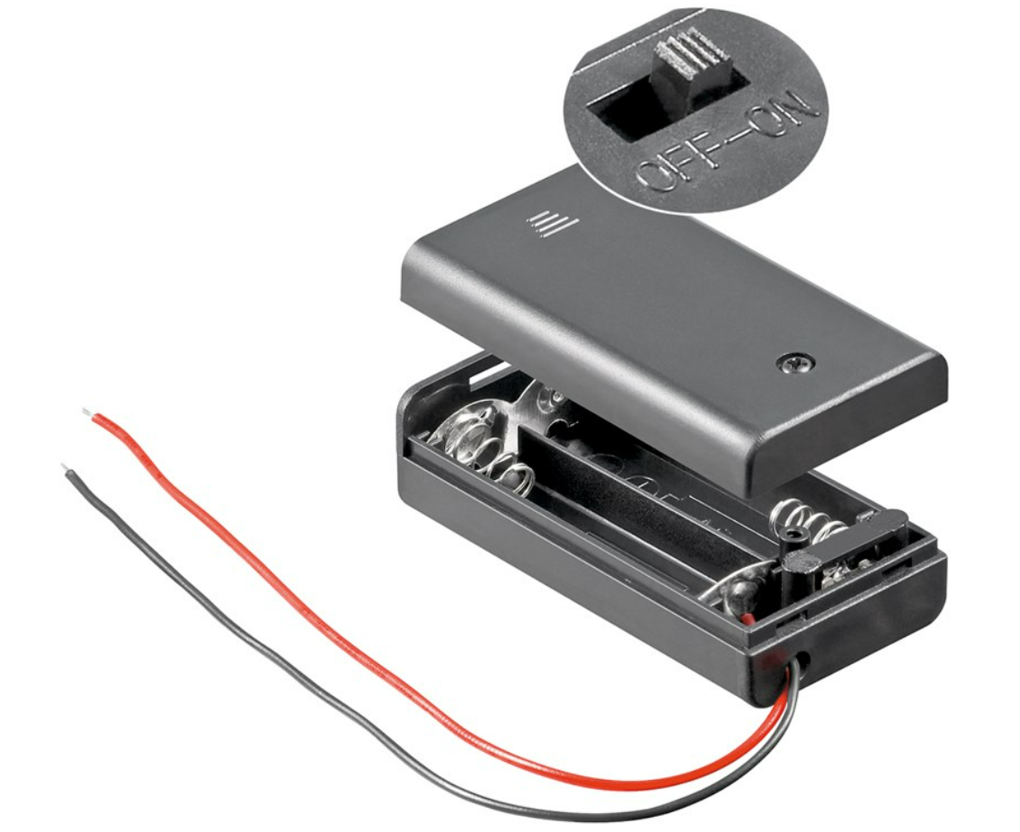 2x AA (Mignon) Batteriehalter (10 Stück)