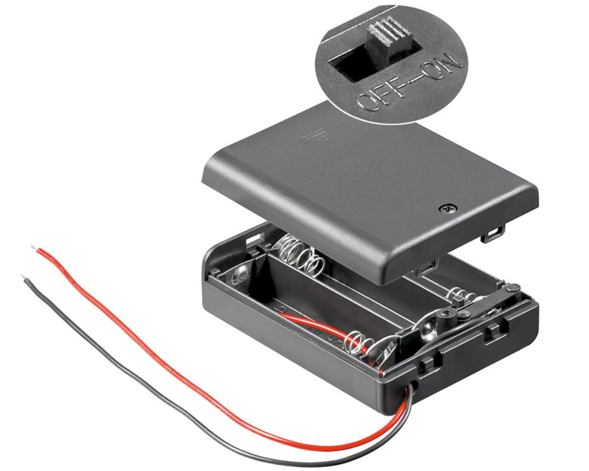 3x AA (Mignon) Batteriehalter (10 Stück)