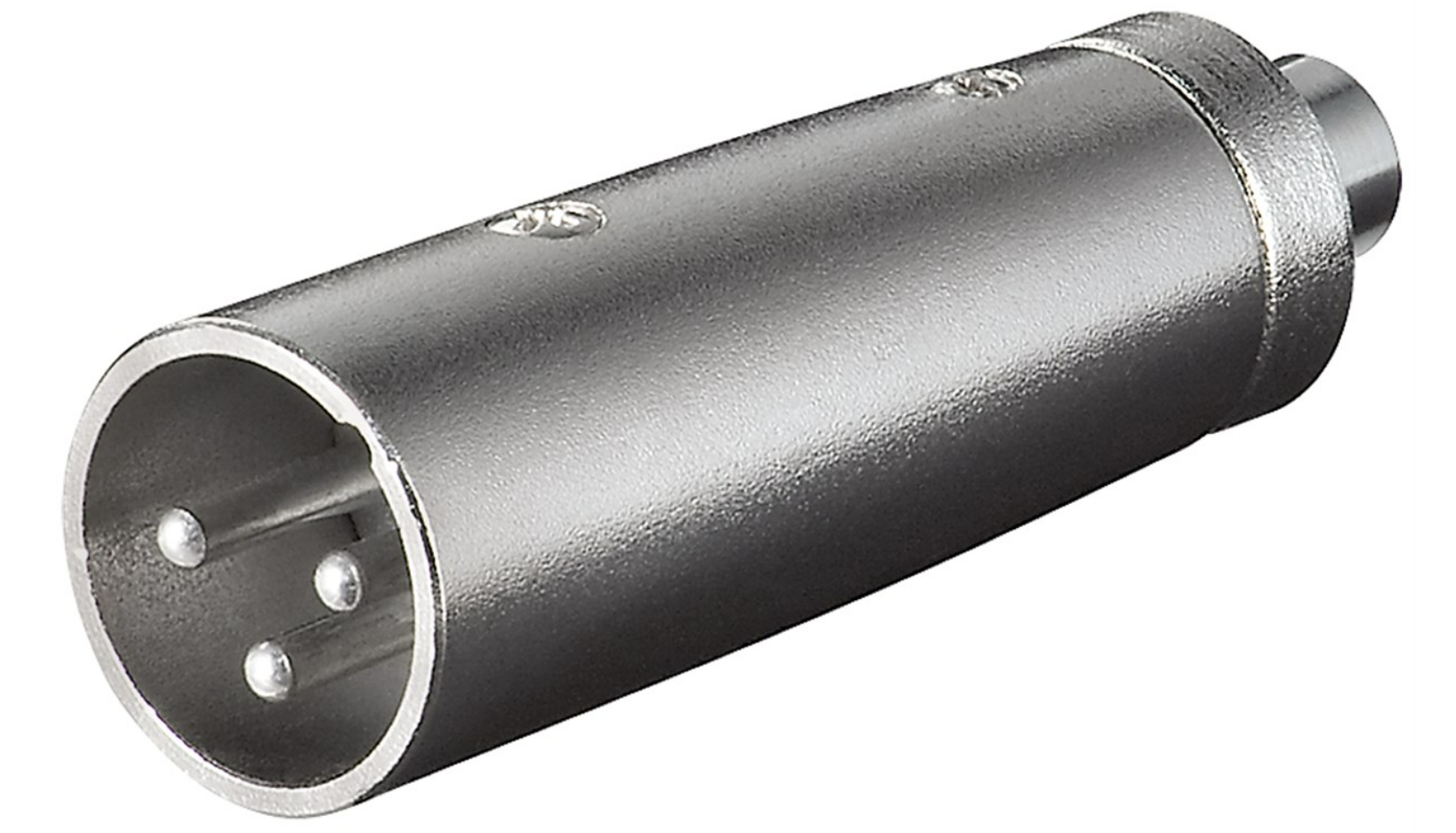 XLR-Adapter, Cinch-Buchse zu XLR-Stecker