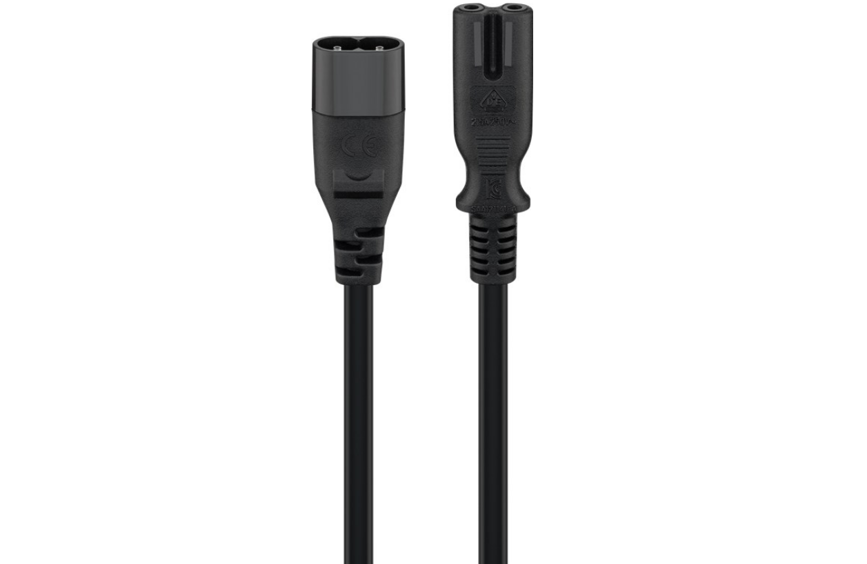 Verlängerungskabel C7/C8, 2 m, (2x0,75 mm²)