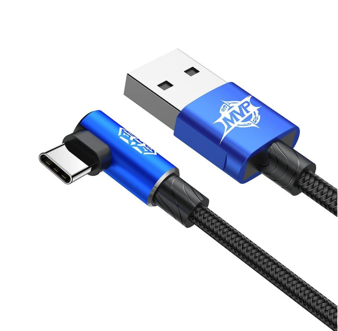 Baseus MVP Elbow Typ Kabel USB für USB C-Type Anschluss/ 2m/ Navy Blue