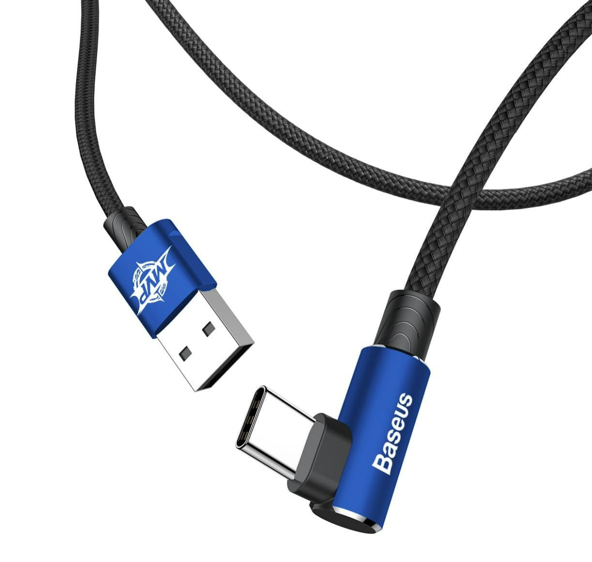 Baseus MVP Elbow Typ Kabel USB für USB C-Type Anschluss/ 2m/ Navy Blue