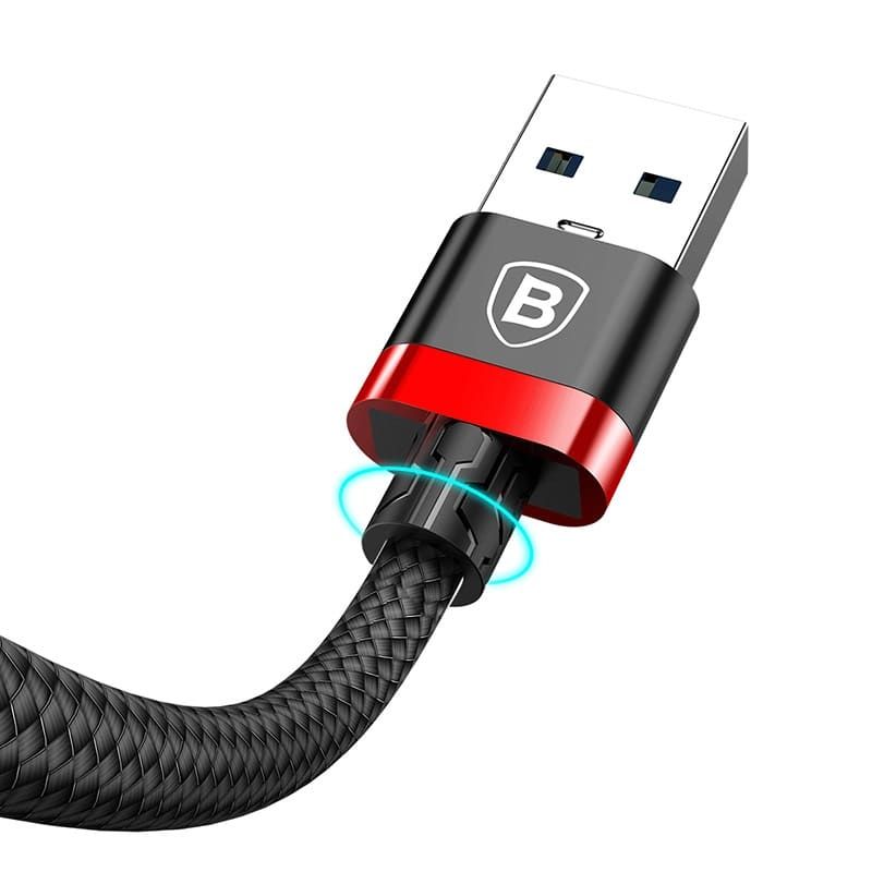 Baseus Golden Belt Series USB3/0 Kabel für Type-C 3A / 1.0 m / schwarz & rot