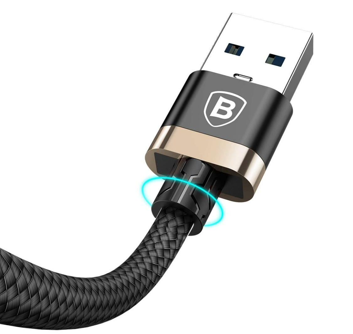 Baseus Golden Belt Series USB Kabel / Lightning Connector/ 1.5 m / schwarz & gold
