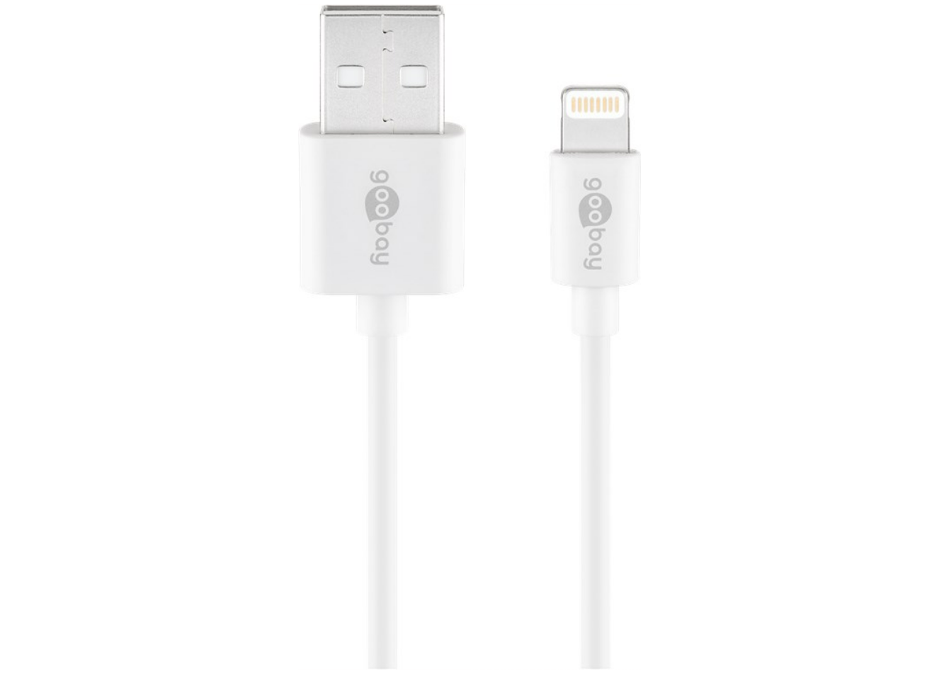 USB Lade- und Synchronisationskabel, 1 m, Weiß - MFi Kabel für Apple iPhone/iPad Weiß