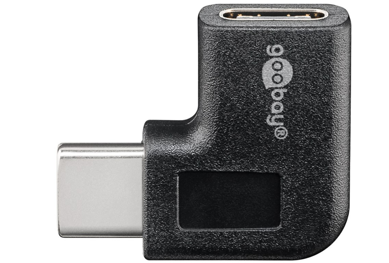 Adattatore da USB-C™ a USB-C™ 90°, nero