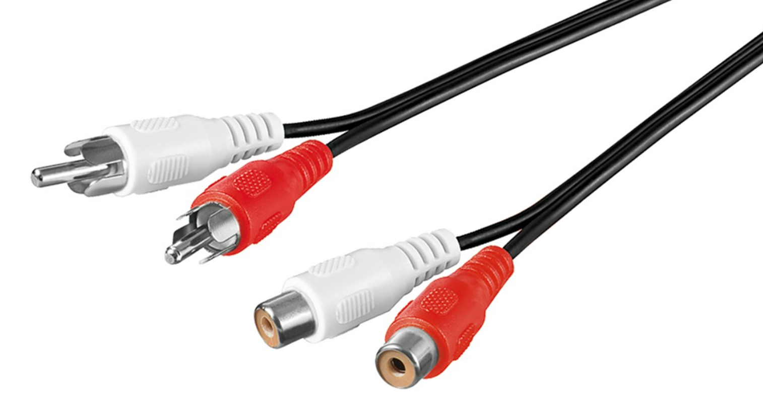Câble d'extension stéréo 2x RCA