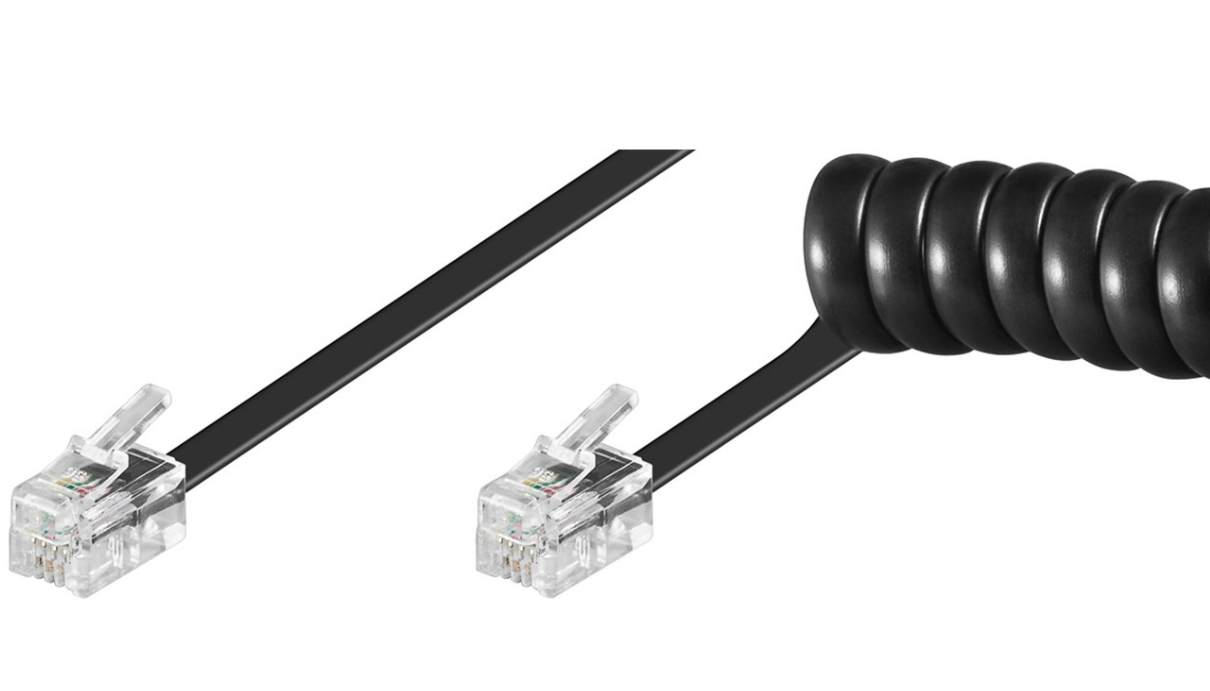 Câble spiralé pour récepteur téléphonique