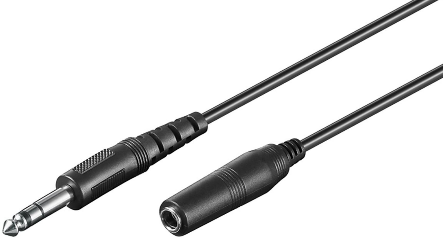 Câble d'extension pour casque et audio AUX, 3 broches 6,35 mm