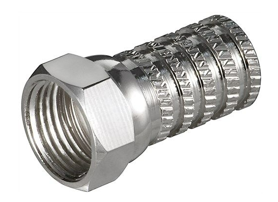 Connecteur F à visser 6,0 mm, cuivre