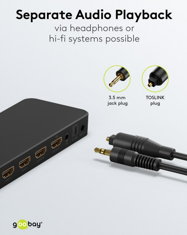 HDMI™-Matrix-Schalter 4 auf 2