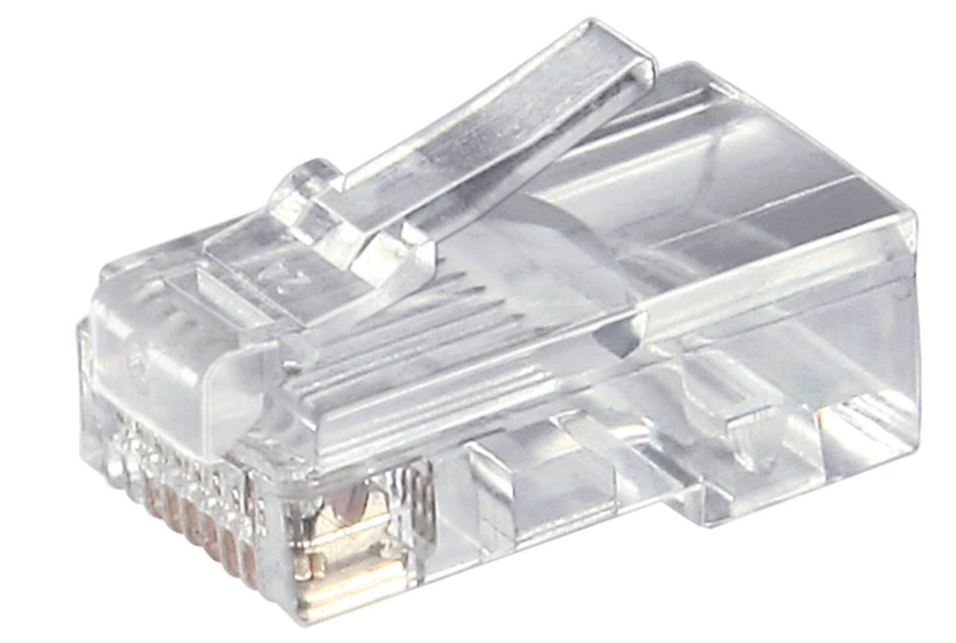 Fiche Western RJ45 pour câble rond, 8 broches