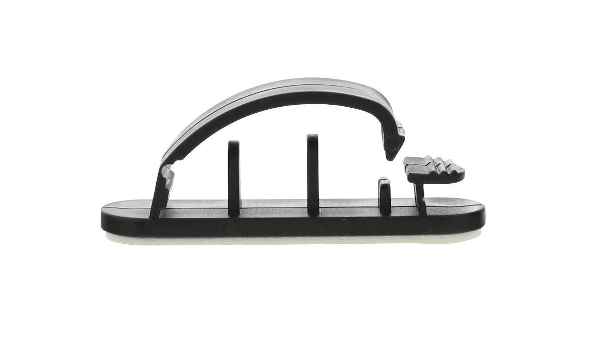 10er Pack InLine® Kabelmanager, mit Klebesockel, 5,4cm