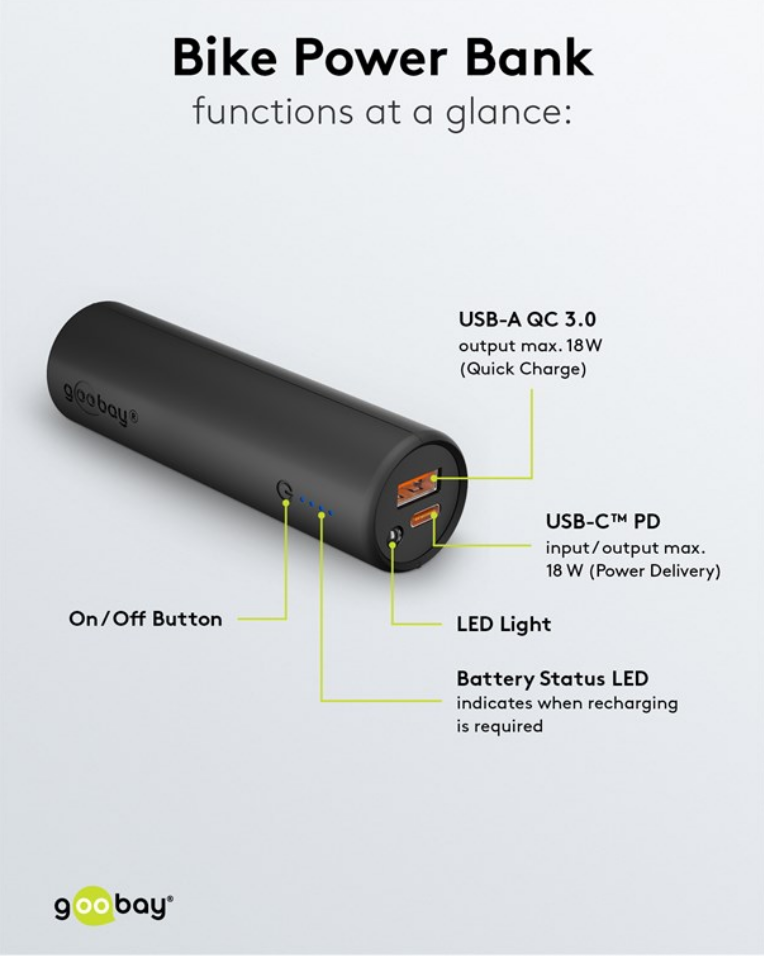 Batterie externe pour vélo 5.0 (5 000 mAh)
