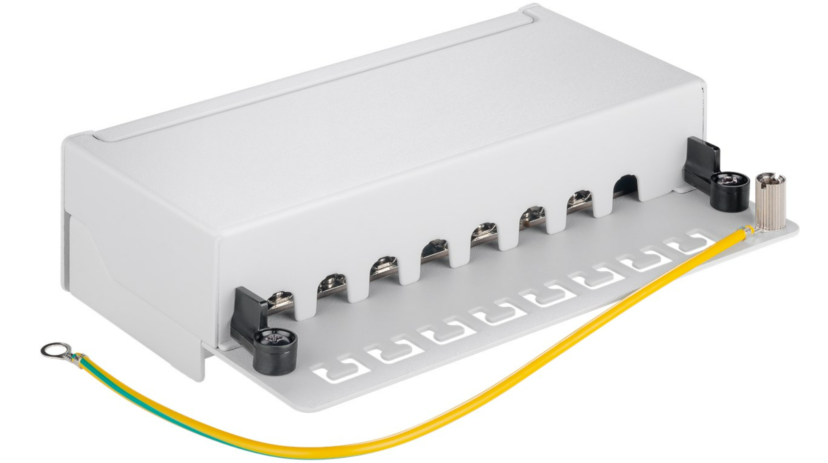 Pannello patch mini/desktop CAT 6a, 8 porte, (1 U)