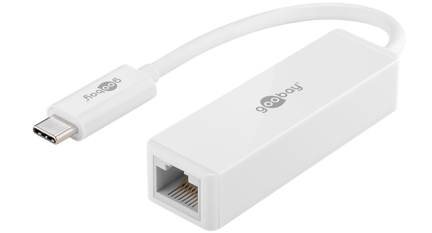 Adaptateur USB-C RJ45, blanc