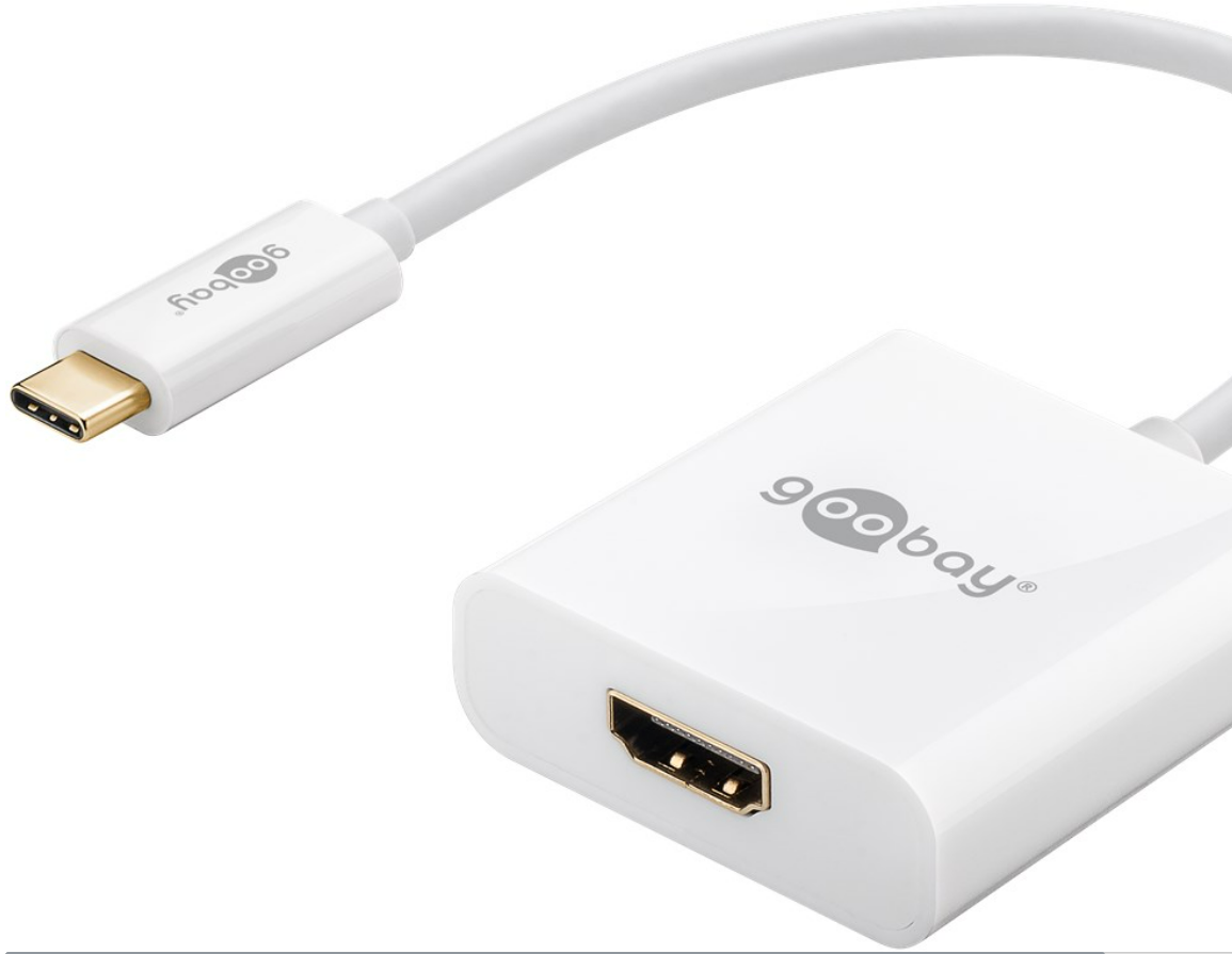 USB-C-Adapter to HDMI, weiss