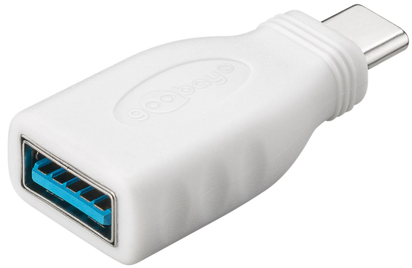 Adattatore USB-C/USB A OTG Super Speed per il collegamento dei cavi di ricarica 3.0, bianco