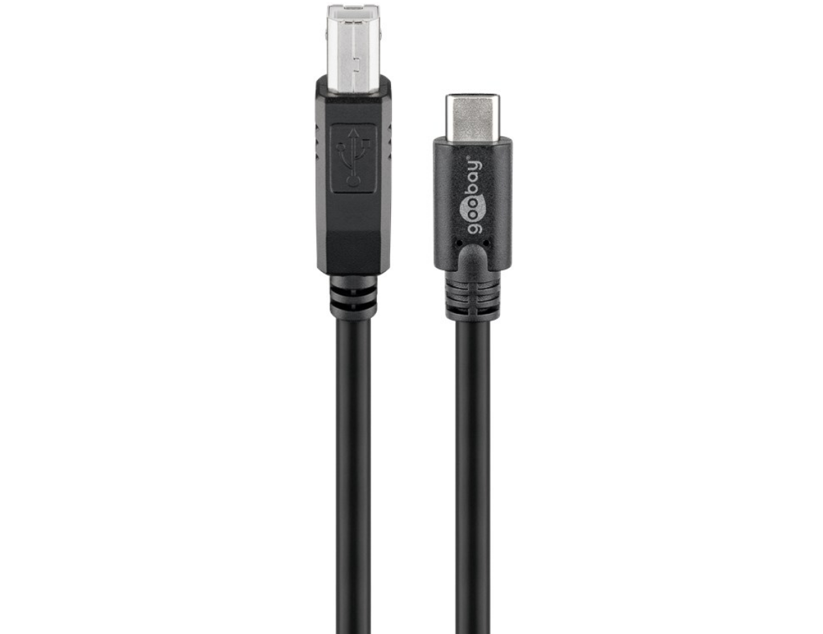 Câble USB-C vers B, noir
