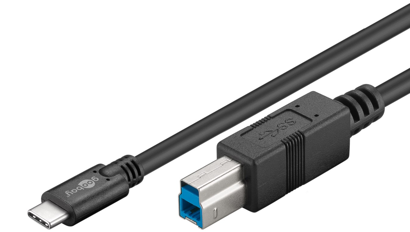 Câble USB 3.0 USB-C vers B, noir