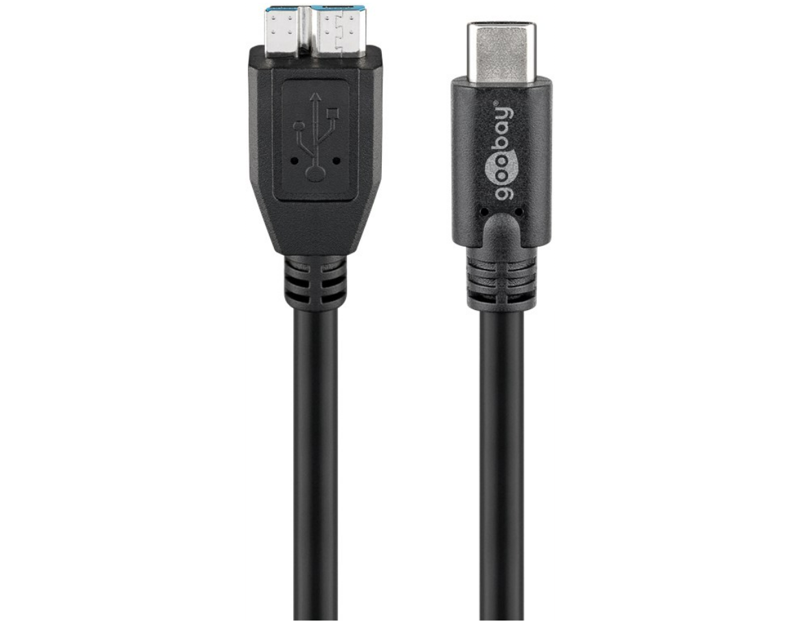 Câble USB-C vers Micro-B 3.0, noir
