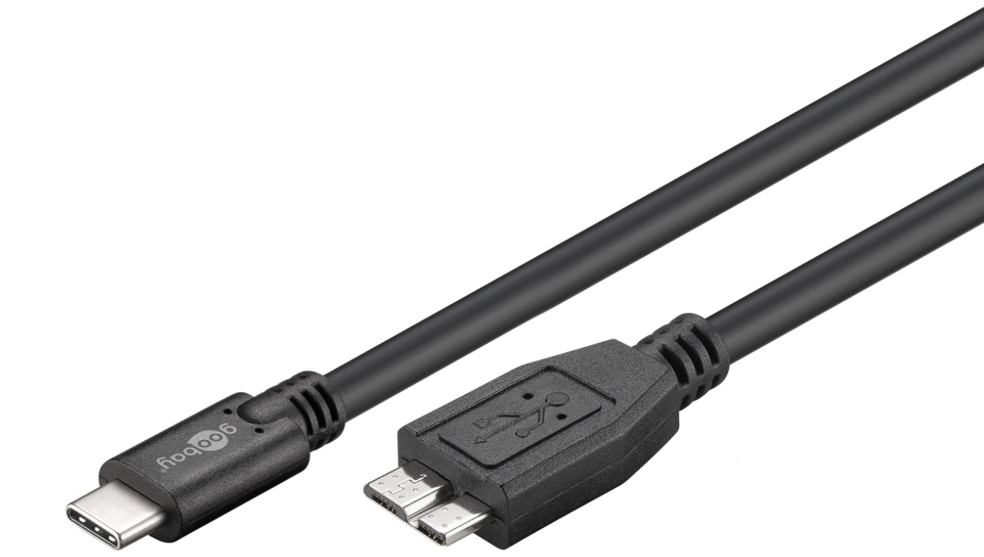 Câble USB-C vers Micro-B 3.0, noir