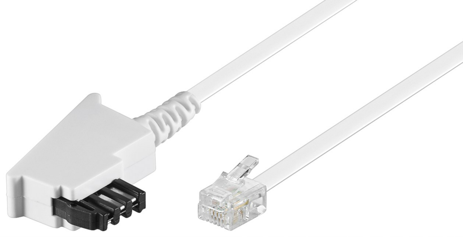 Câble téléphonique (brochage universel), blanc