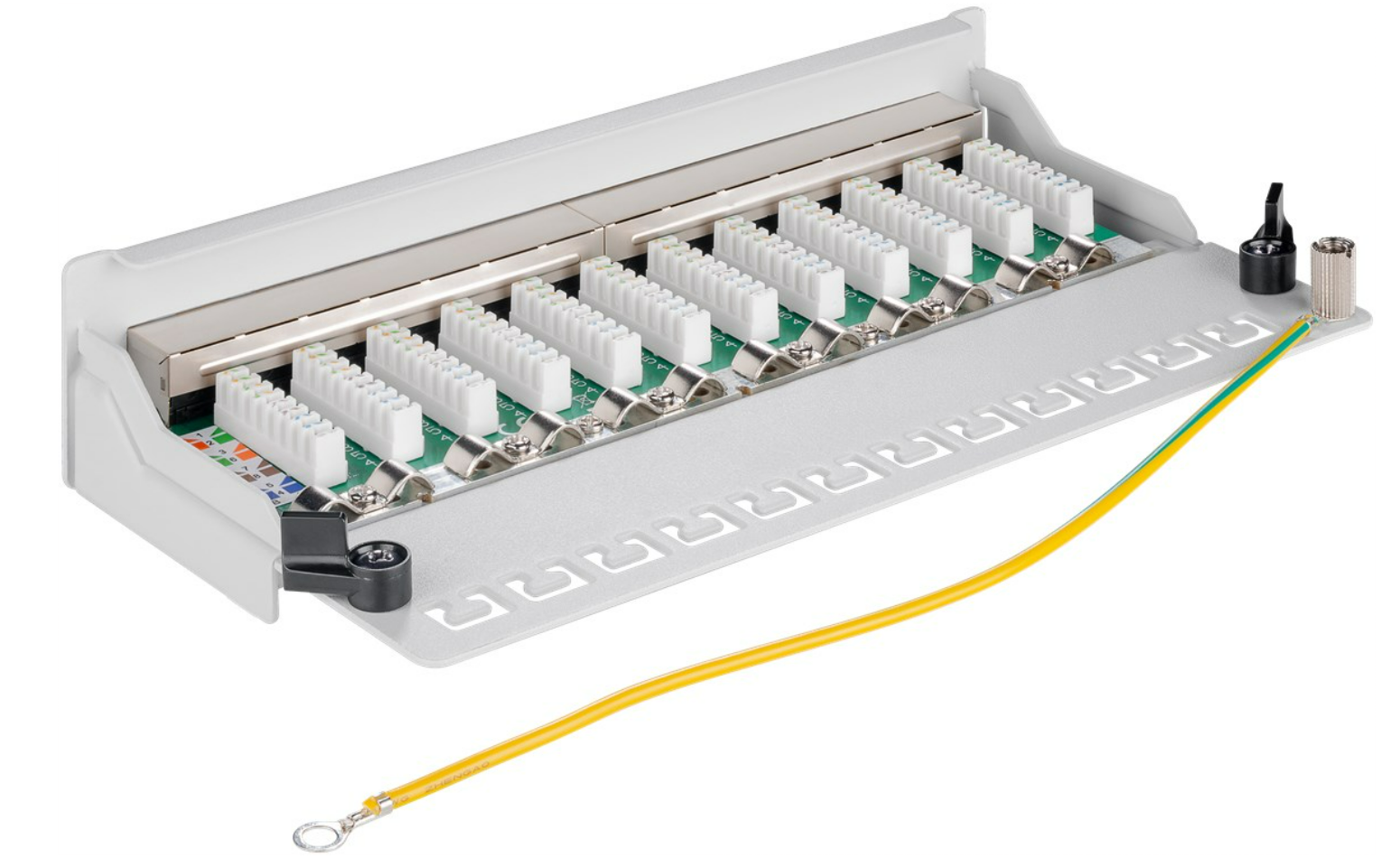 CAT 6 Mini/Desktop Patch Panel, 12 Port, (1 HE)
