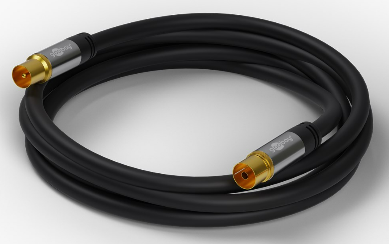 TV Antennenkabel (135 dB), 4x geschirmt