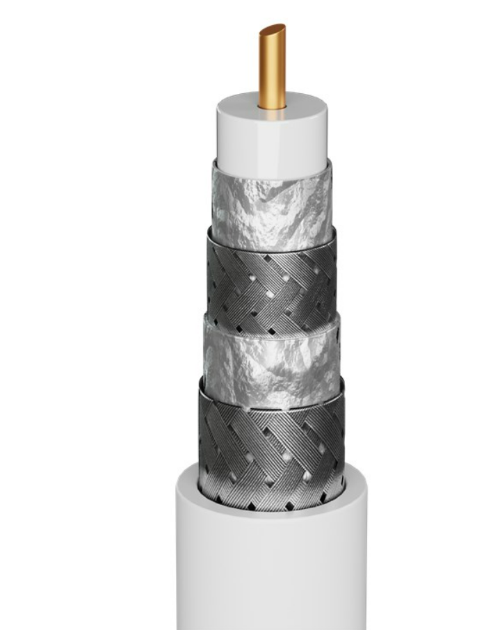 TV Antennenkabel (135 dB), 4x geschirmt
