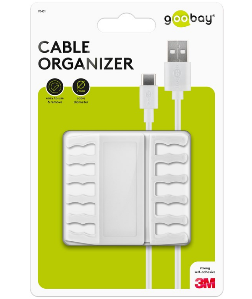 Gestion des câbles 5 emplacements