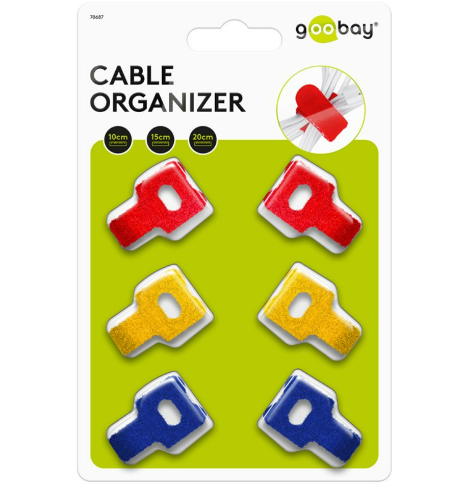 Gestion des câbles Fermeture Velcro avec boucle