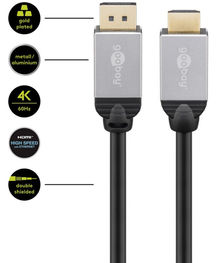 Cavo adattatore DisplayPort/HDMI ad alta velocità