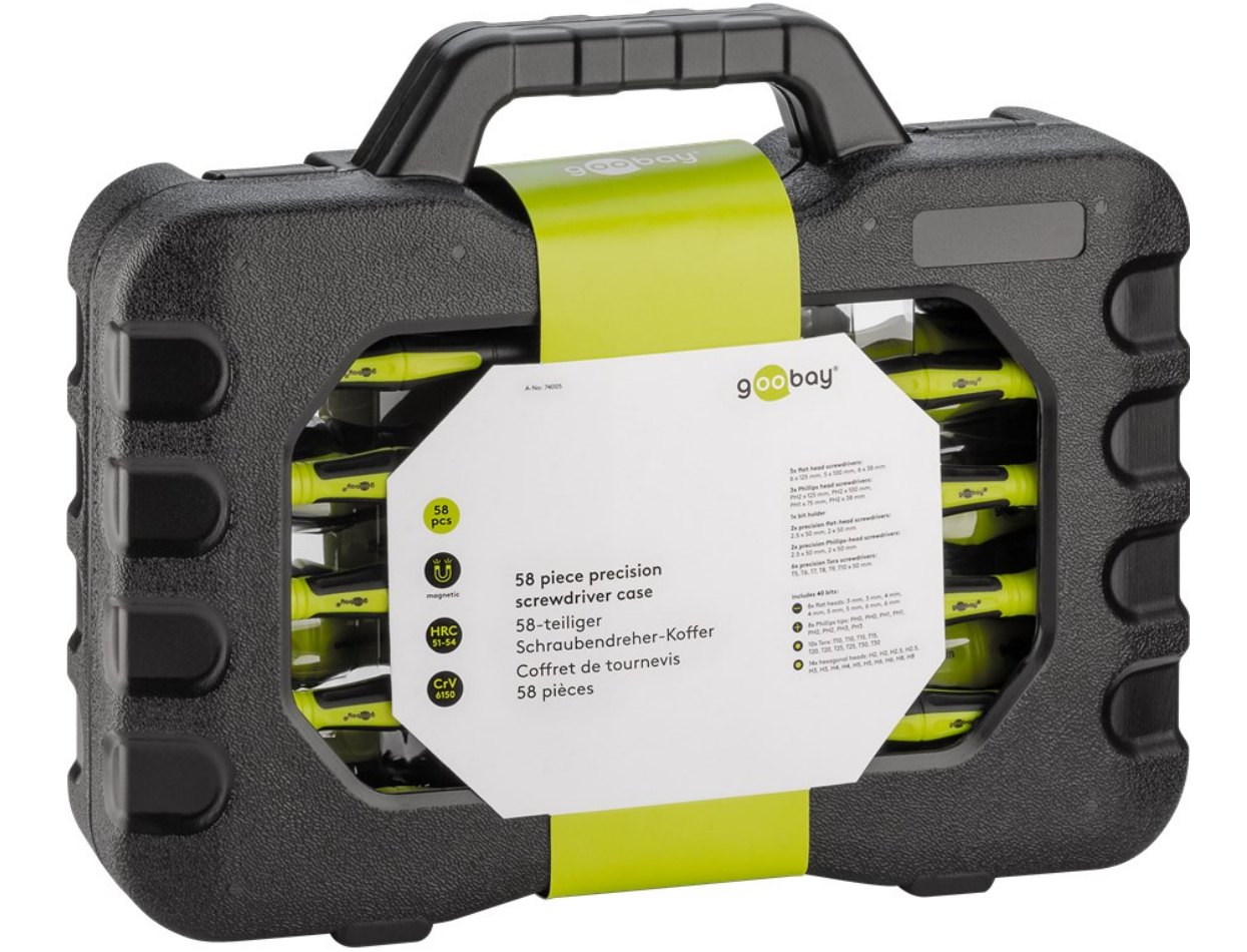 Étui de tournevis de 58 pièces