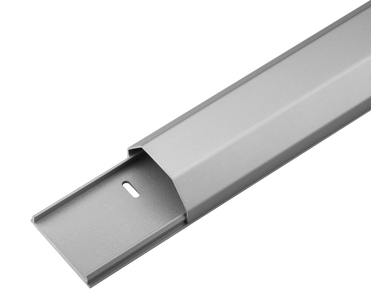 Goulotte de câbles demi-ronde en aluminium