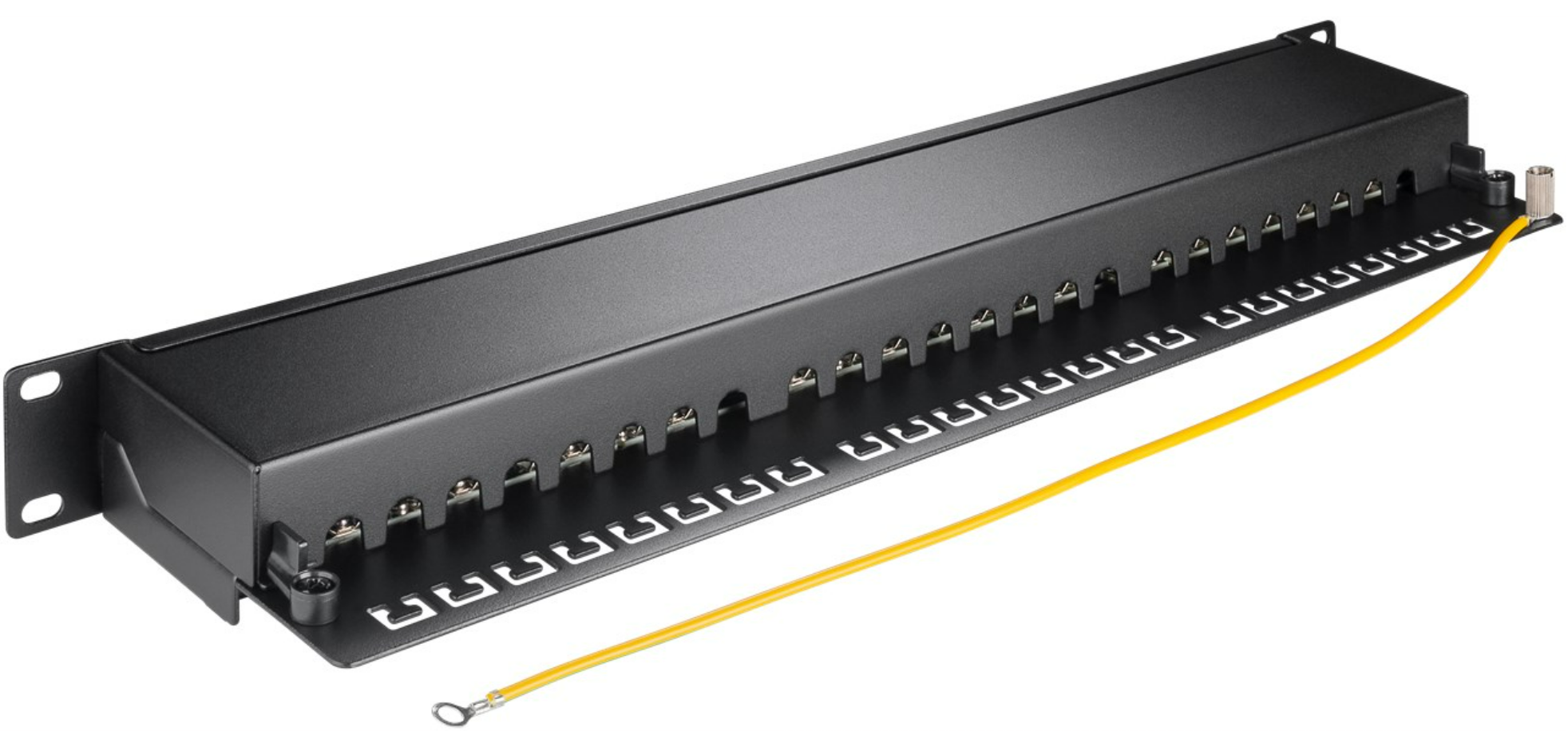 CAT 6a 19-Zoll (48,3 cm) Patch Panel, 24 Port, (1 HE)