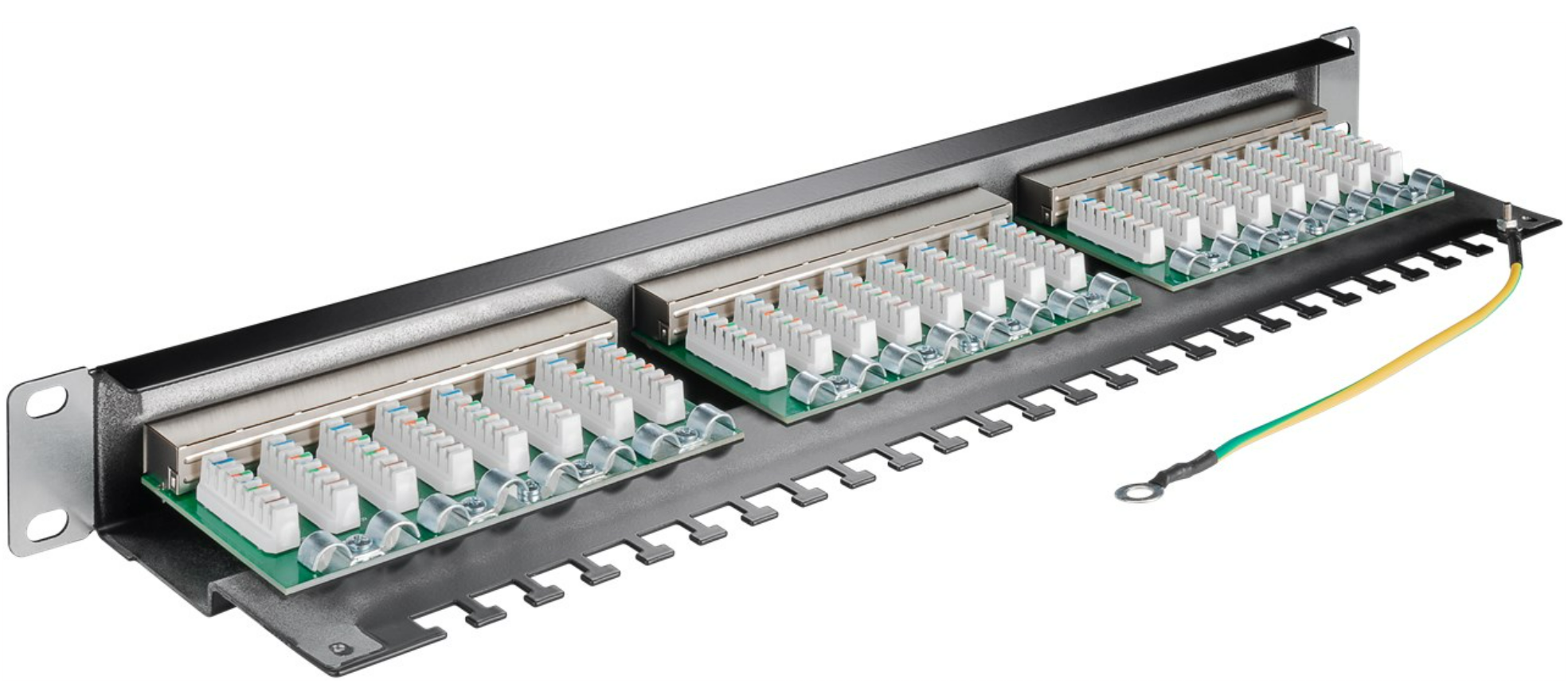 Pannello patch CAT 6 da 19 pollici (48,3 cm), 24 porte, (1 U)