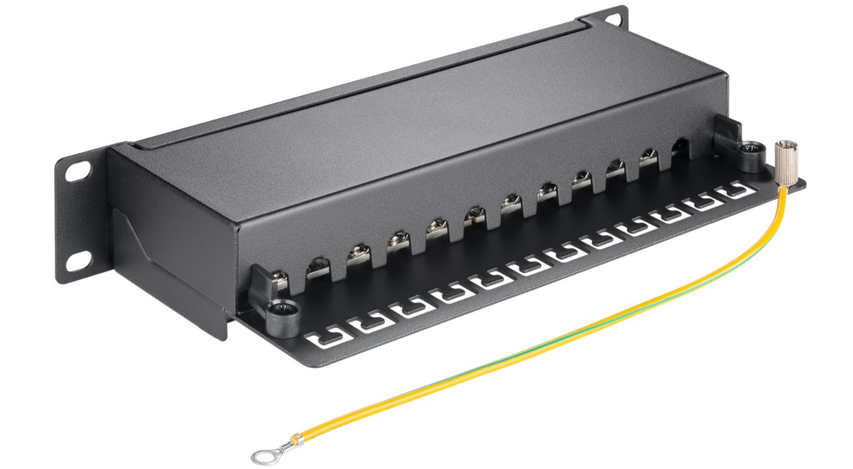 Pannello patch CAT 6 da 10 pollici (25,4 cm), 12 porte, (1 U)