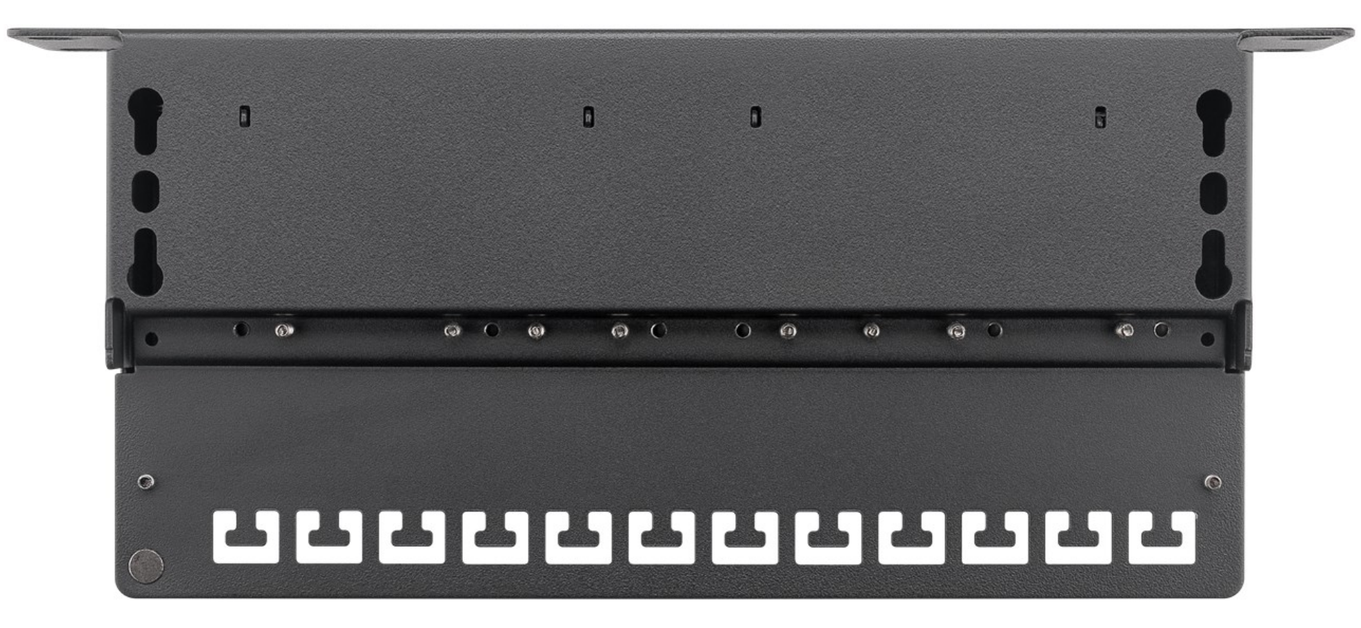 Pannello patch CAT 6 da 10 pollici (25,4 cm), 12 porte, (1 U)