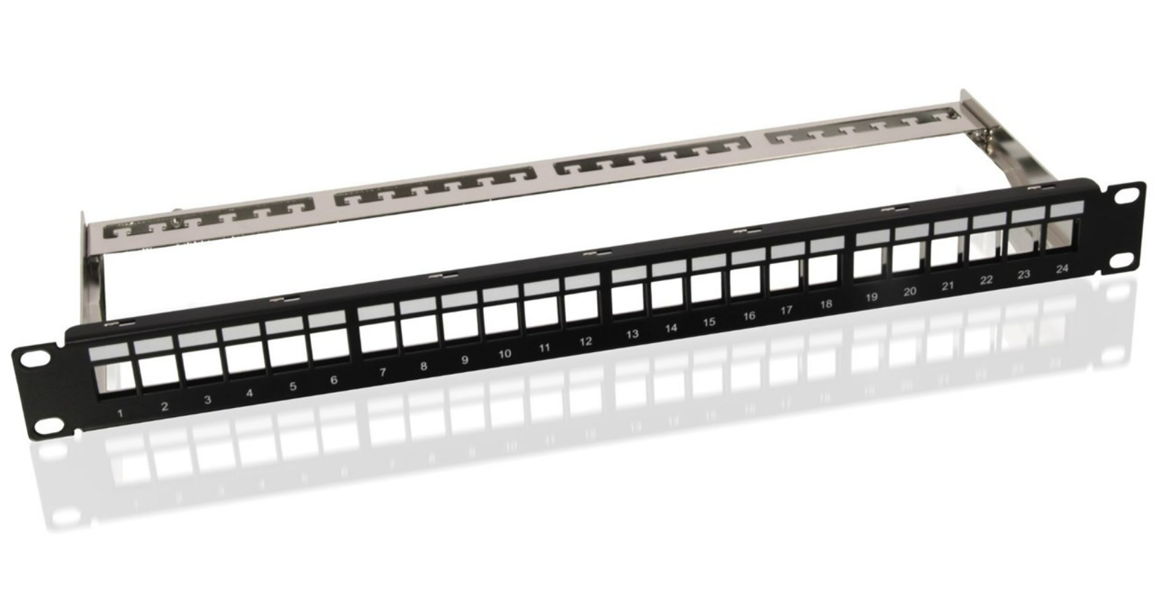 19-Zoll (48,3 cm) Keystone Patch Panel Leergehäuse (1 HE)