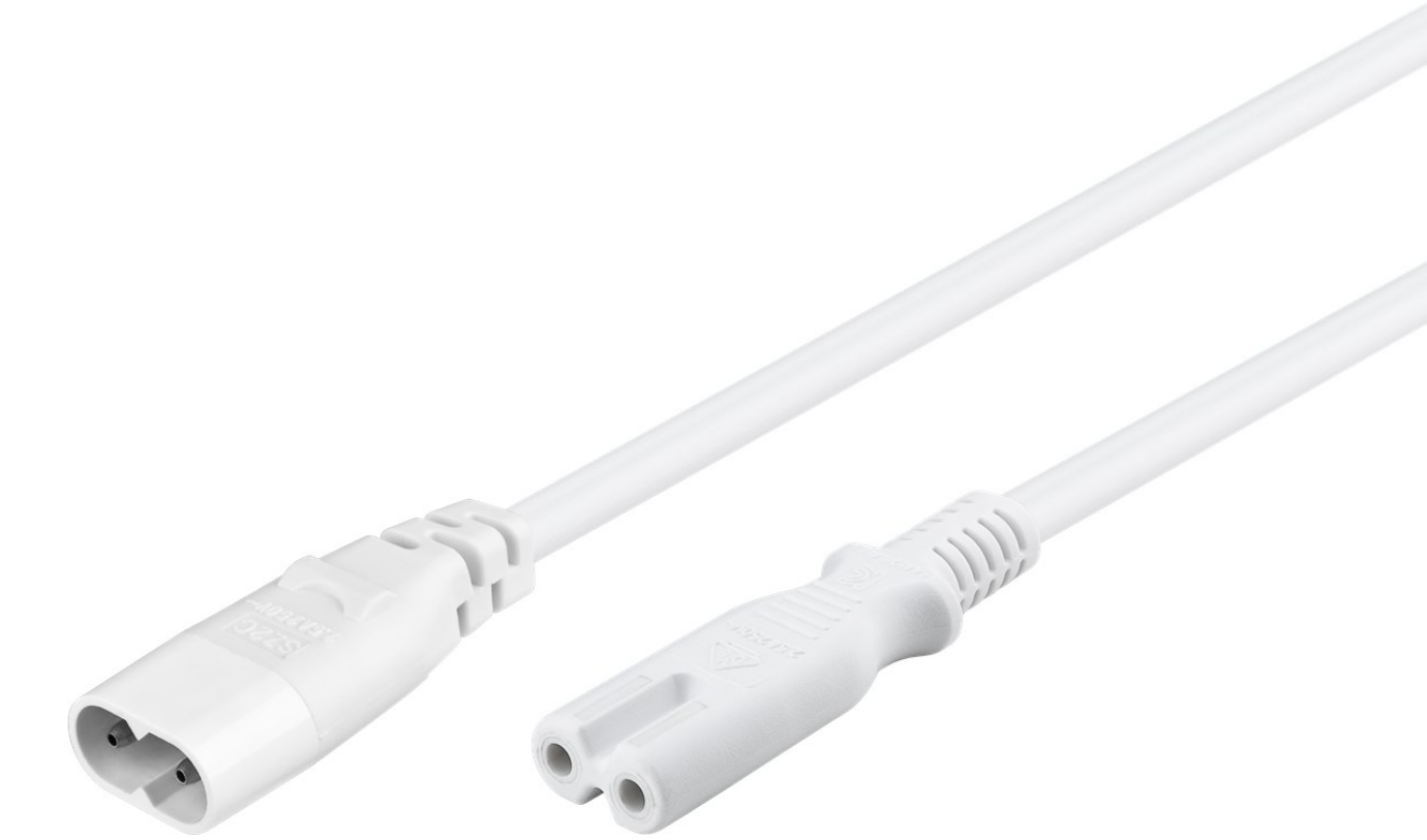 Verlängerungskabel C7/C8, 2 m, (2x0,75 mm²)