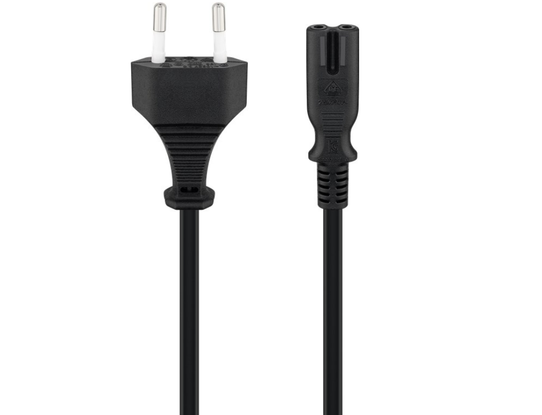 Câble de connexion fiche Euro, noir