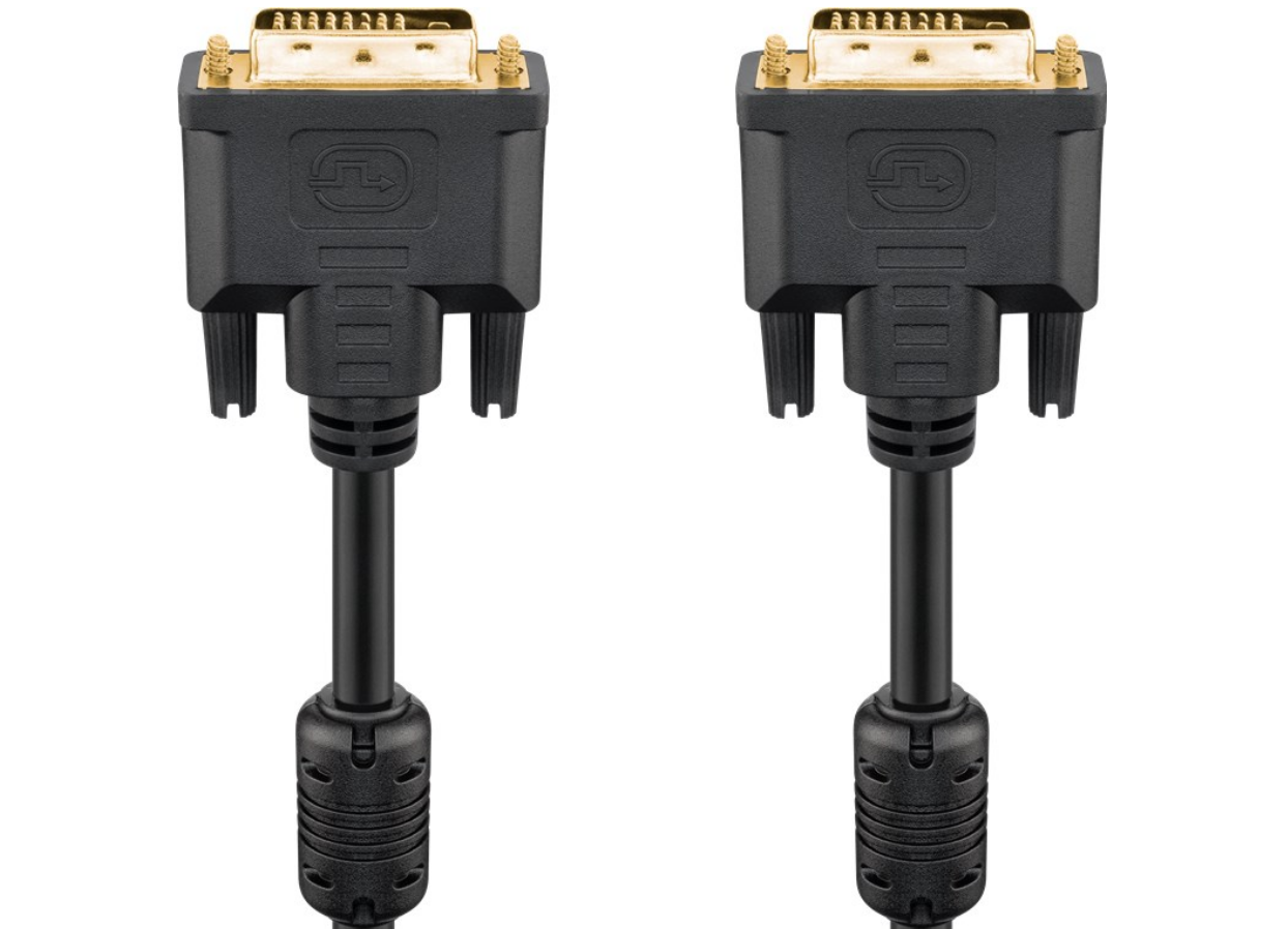 DVI-D Full HD-Kabel Dual Link, vergoldet