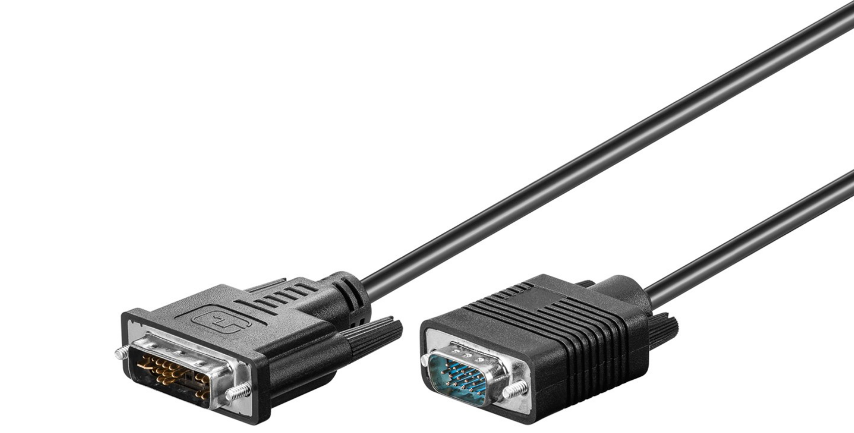 DVI-A/VGA Full HD-Kabel, vernickelt