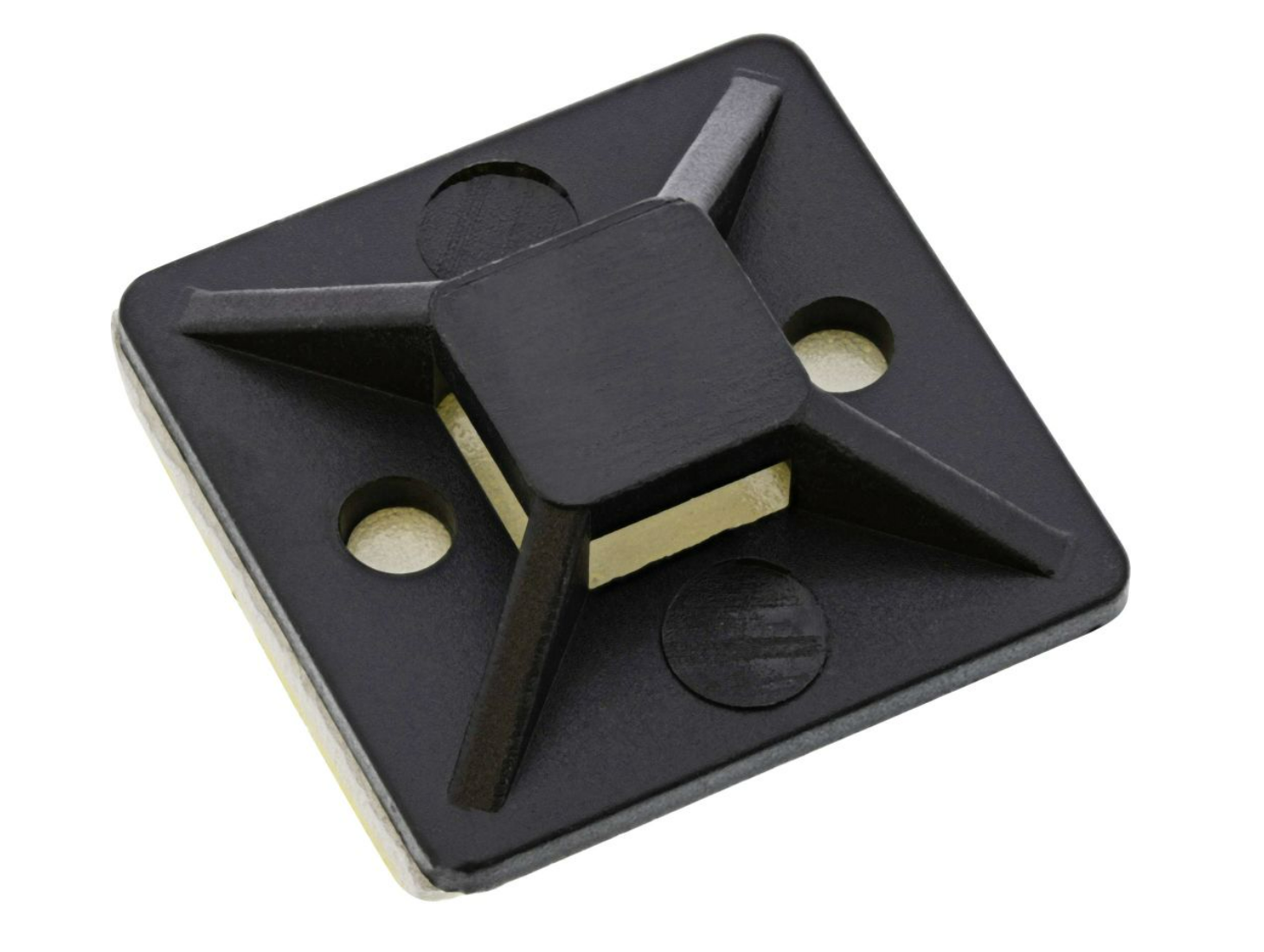 InLine® Befestigungssockel für Kabelbinder, 30x30mm, selbstklebend, 10 Stück