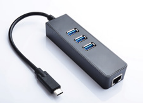 USB 3/1 to USB 3/0 Hub + LAN 1000MB Adapter