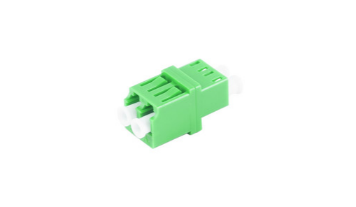 LWL-Verbinder, LC-LC, RJ45 Style, Duplex, APC, grün