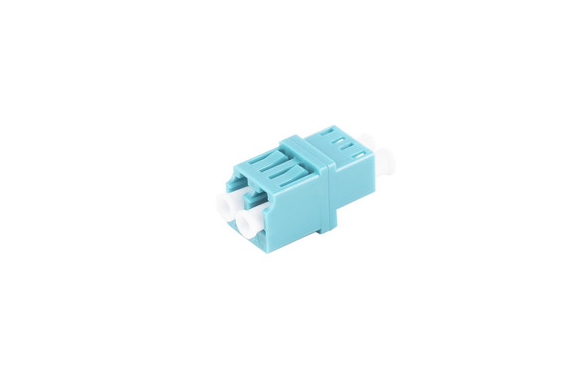 LWL-Verbinder, LC-LC, RJ45 Style, Duplex, aqua